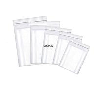 HVDHYY 500pcs Grip Seal Bags Mixed Size 160µ Small Plastic Bags Clear Plastic Resealable Storage Pouches Poly Perfect for Small Cookies Sweets Jewellery and Diamond Painting