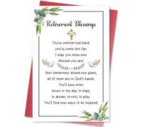 hvdler Religious Retirement Card for Men Women, Retiring Gift for Coworkers Bosses Teachers Doctors Pastors, Poem Retirement Blessing for Family Friends