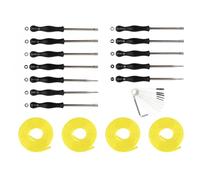 HVFGXY 12 PCS Carburetor Adjustment Tool Carb Adjust Kit and Cleaning Kit for 2-Cycle Small Engines
