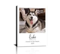 HVFIOM Personalised Canvas Prints with Your Pets, Custom Photo to Canvas Print Wall Art for Dogs Cats - Personalised Pets Pictures Prints Gifts