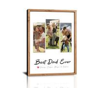 HVFIOM Personalised Father's Day Canvas Prints Gifts, Custom Fathers Day Gift for Dad Daddy Grandpa from Son Daughter Wife Grandson Granddaughter - Personalised Fathers Day Gift