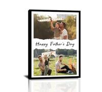 HVFIOM Personalised Father's Day Canvas Prints Gifts, Custom Fathers Day Gift for Dad Daddy Grandpa from Son Daughter Wife Grandson Granddaughter - Personalised Fathers Day Gift