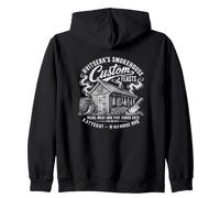Hvitserks Smokehouse Custom Feasts Mead Meat Fire BBQ Zip Hoodie
