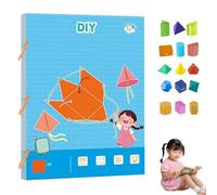 Hvjwfu Pull String 3D Geometry Learning Book, Geometry for Beginners with 9/12/15 Solids Geometric Models, Pull String 3D Geometry Toy, Teach Volume & Surface Area Formulas, For Kids Ages 5-11