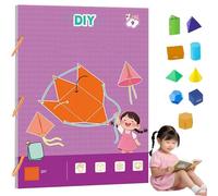 Hvjwfu Pull String 3D Geometry Learning Book, Geometry for Beginners with 9/12/15 Solids Geometric Models, Pull String 3D Geometry Toy, Teach Volume & Surface Area Formulas, For Kids Ages 5-11