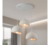 HvKvHvY Modern Pendant Light for Dining Room,3-Head Circular Ceiling Plate Kitchen Island Light Hallway Restaurant Hanging Lamp E27 Base Japanese Wabi-Sabi Style Bird Nest Shape Lighting Fixture