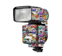 HVL-F60RM2 II Anti-Scratch Camera Flash Sticker Coat Wraps Vinyl Film for Sony HVL-F60RM2 II Protective Coat Decal Skin(Graffiti White)