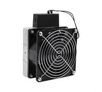 HVL031 Cabinet Heater with Fan, 35mm DIN Rail, Aluminum Alloy | Efficient Fan Heating Quiet Operation Overheat Protection DIN Rail Mount For Cabinets/workshops