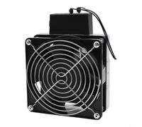 HVL031 Cabinet Heater with Fan, 35mm DIN Rail, Aluminum Alloy | Efficient Fan Heating Quiet Operation Overheat Protection DIN Rail Mount For Cabinets/workshops
