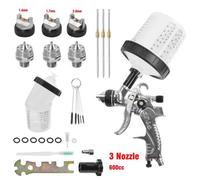 Hvlp Gravity Gun With 3 Nozzles