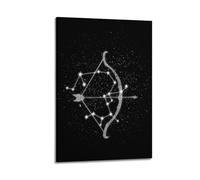 HVLS Sagittarius Twelve Constellations Poster Decorative Canvas Family Bedroom Artwork Picture Painting 08x12inch(20x30cm)