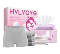 HVLVOYG 3-ln-1 Postpartum Pads Kit, 15 Pcs Postpartum Essentials, Postpartum Recovery Care, New Mom Gifts, Labor Delivery for Postpartum Pads, Disposable Underwear, Cooling Pad Liners
