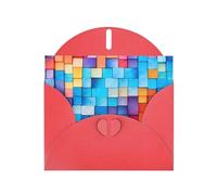 HVMUNG Abstract Mosaic Print Greeting Cards 2 with Envelopes for All Occasions