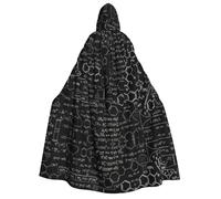 HVMUNG Abstract Science Chemistry Illustration 3d Print Carnival Gothic Cloak Unisex Cape For Masquerades, Cosplay And Themed Parties