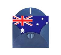 HVMUNG Australian Flag Print Greeting Cards, Thank You Cards with Envelopes for All Occasions