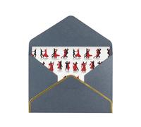 HVMUNG Ballroom Dance Print Christmas Greeting Card for Christmas, Birthdays, Anniversaries and Special Occasions