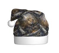 HVMUNG Beaver Working Print Unisex Classic Christmas Hats For Christmas,New Year Festive, Holiday Party Supplies