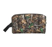 HVMUNG Cold Tree Camouflage Print Travel Toiletry Organizer Bag Cosmetic Bag and Storage for Travel and Daily Use White One Size Fashion
