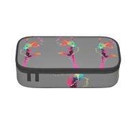 HVMUNG Color Woman Print Simple Design Large Capacity Pencil Case Multi Functional Easy Storage Bag
