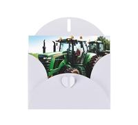 HVMUNG Company Farm Tractor Print Greeting Card Half Folded Thank You Cards with Envelopes for All Occasions