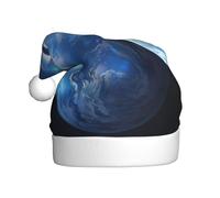 HVMUNG Cool Earth Planet Ocean Storm Classic Unisex Christmas Hats for Christmas, New Year, Holiday Party