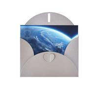 HVMUNG Cool Earth Planet Ocean Storm Half Fold Pop Up Greeting Cards, Thank You Cards with Envelopes for All Occasions