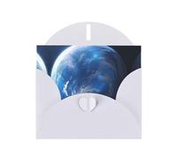 HVMUNG Cool Earth Planet Ocean Storm Print Greeting Cards Half Fold Thank You Note Cards With Envelopes For All Occasion