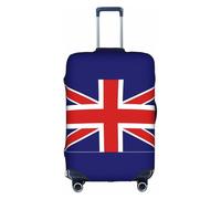 Hvmung English Flag Print Luggage Cover For Suitcases, Elastic Travel Bag For Luggage, Stylish Design, White, S, Fashion