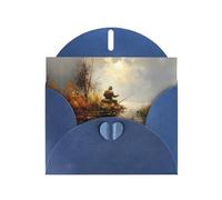 HVMUNG Fishing Lake Fishermen Print Greeting Cards Half Fold Thank You Note Cards With Envelopes For All Occasion