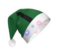 HVMUNG Flag Of The Sultanate Of Delhi Print Led Christmas Hat For Adults Unisex Xmas Hat For New Year Festive Holiday Party