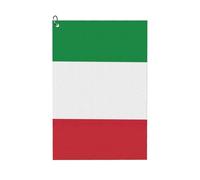 HVMUNG Funny Italian Flag Golf Towel with Carabiner Clip for Men and Women to Stand Out on the Golf Course