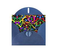 HVMUNG Gay Pride Rainbow Print Greeting Cards, Thank You Cards with Envelopes for All Occasions