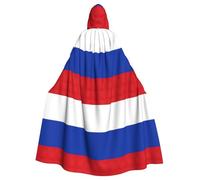 HVMUNG Gothic Carnival Cloak with Russian Flag Print for Fancy Dress Parties and Fancy Dress Parties