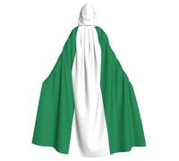 HVMUNG Gothic Nigerian Flag Carnival Cape for Fancy Dress Parties and Fancy Dress Parties