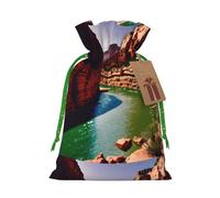 HVMUNG Grand Canyon Print Christmas Drawstrings Present Bags Reusable Bags For Hallowmas Thanksgiving Party