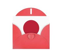 HVMUNG Japanese Flag Print Greeting Cards Half Fold Thank You Note Cards With Envelopes For All Occasion