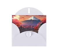 HVMUNG Mount Fuji Japanese Landscape Print Greeting Cards with Envelopes for All Occasions