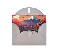 HVMUNG Mount Fuji Japanese Landscape Print Greeting Cards with Envelopes for All Occasions