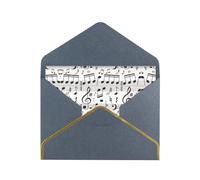 HVMUNG Musical Note Print Christmas Greeting Card for Christmas, Birthdays, Anniversaries and Special Occasions