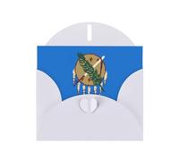 HVMUNG Oklahoma State Flag Print Greeting Cards, Thank You Cards with Envelopes for All Occasions