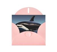 HVMUNG Orca Killer Whale Print All Occasion Greeting Cards with Envelopes