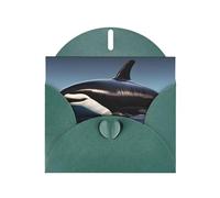 HVMUNG Orca Killer Whale Print All Occasion Greeting Cards with Envelopes
