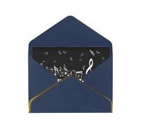 HVMUNG Piano Keys Christmas Greeting Card with Musical Notes for Christmas, Birthdays, Anniversaries and Special Occasions