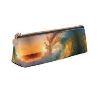 HVMUNG Seaside Grand Waves Pencil Case Small Tide Print Pencil Case Makeup Bag Easy Store Office Travel Case for Women Men