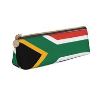 HVMUNG South Africa Flag Print Small Pencil Case Makeup Bag Easy Store Office Travel Case for Women Men