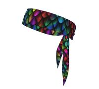HVMUNG Sports Bandanas Dragon Scale Print Bandanas Back Bandanas Hair Band Athletic Sweatbands Tennis Running MC700