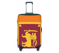 Hvmung Sri Lanka Flag Print Luggage Cover for Suitcases Travel Bag Elastic Luggage Bag Stylish Design, white, M, Fashion