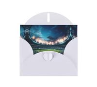 HVMUNG Stadium Football Arena Sports All Occasion Greeting Cards with Envelopes