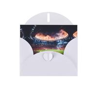 HVMUNG Stadium Football Arena Sports Print Greeting Cards Half Fold Thank You Note Cards With Envelopes For All Occasion