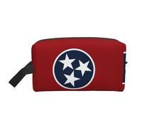HVMUNG Tennessee State Flag Print Travel Toiletry Organizer Bag, Cosmetic & Storage Pouch For Travel And Daily Use